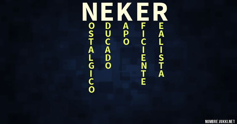 Acróstico neker