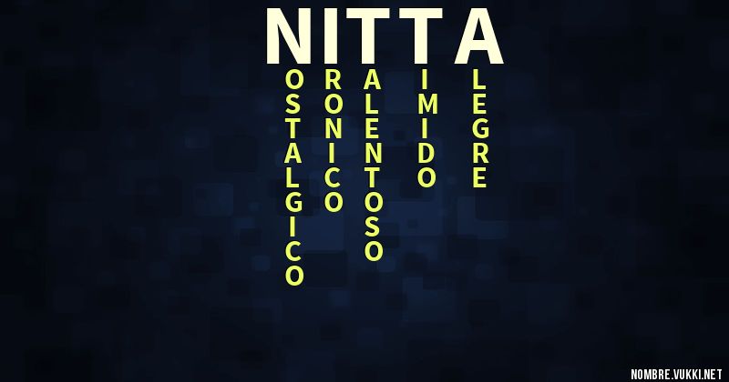 Acróstico nitta