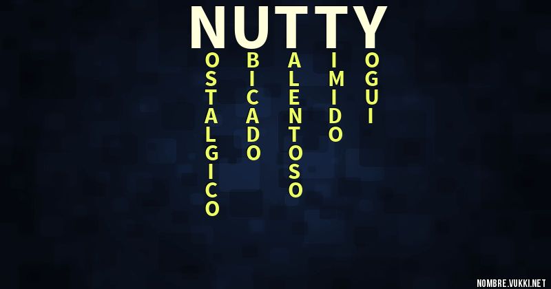 Acróstico nutty