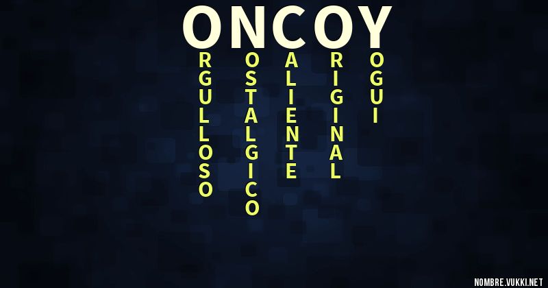 Acróstico oncoy