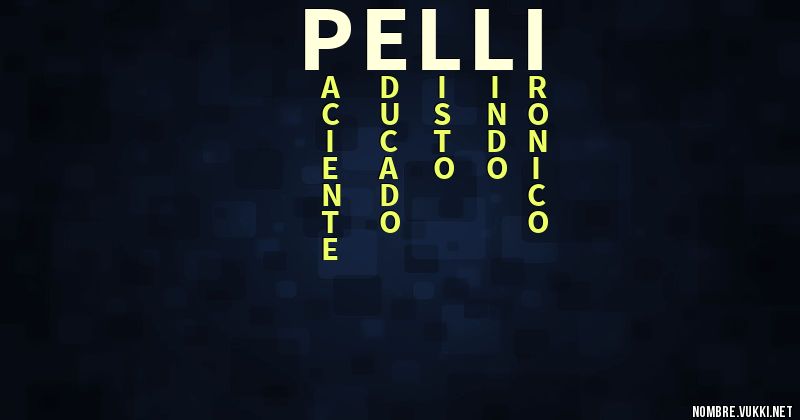 Acróstico pelli