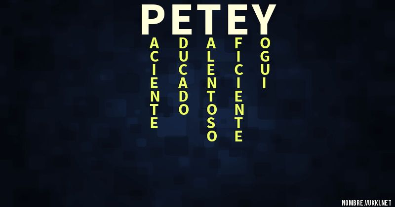 Acróstico petey