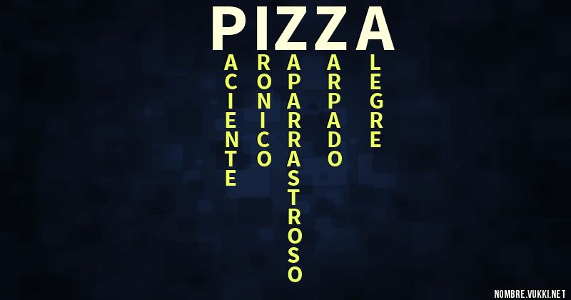 Acróstico pizza