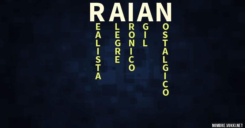 Acróstico raian