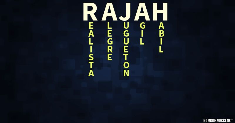 Acróstico rajah