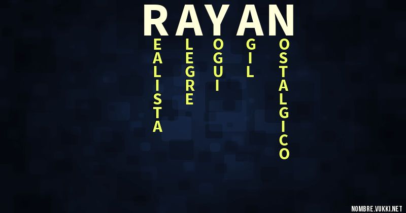 Acróstico rayan