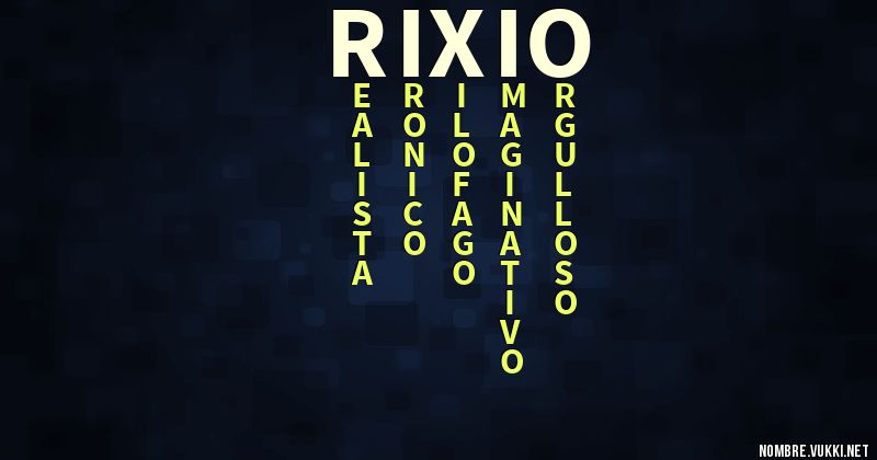 Acróstico rixio