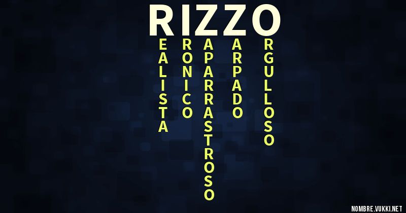 Acróstico rizzo