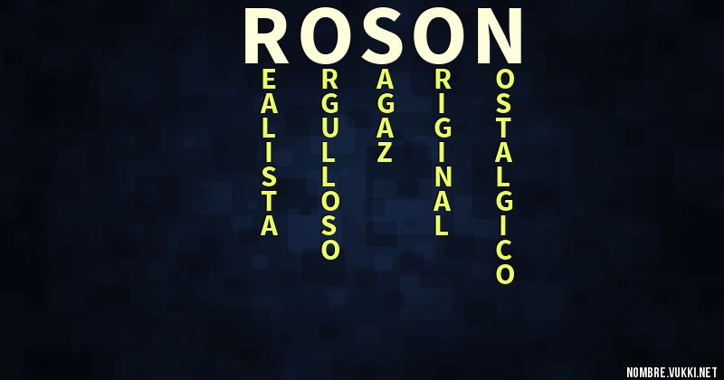 Acróstico roson