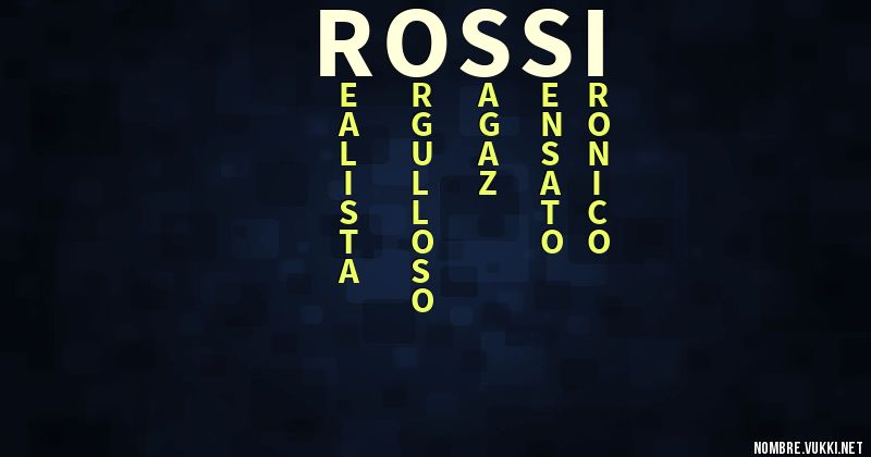 Acróstico rossi