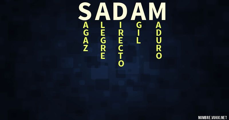 Acróstico sadam