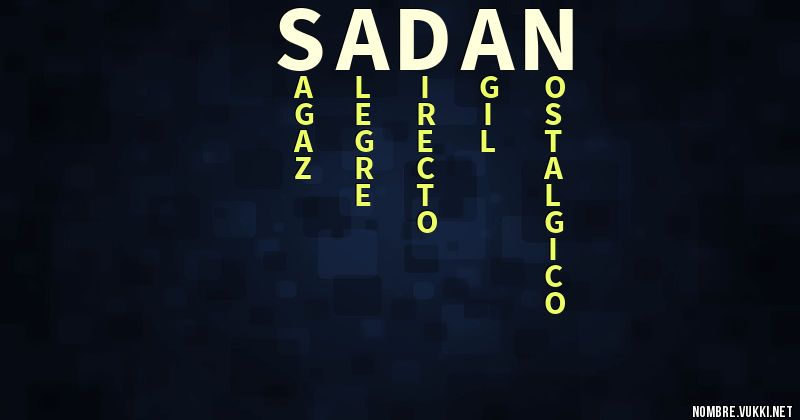 Acróstico sadan