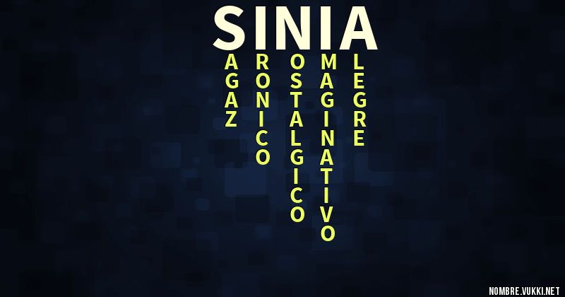 Acróstico sinia