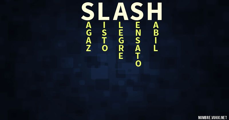 Acróstico slash