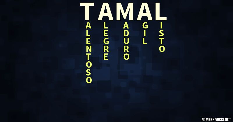 Acróstico tamal