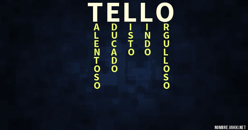 Acróstico tello