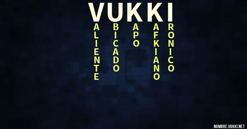 Acróstico vukki