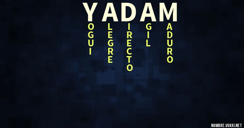 Acróstico yadam