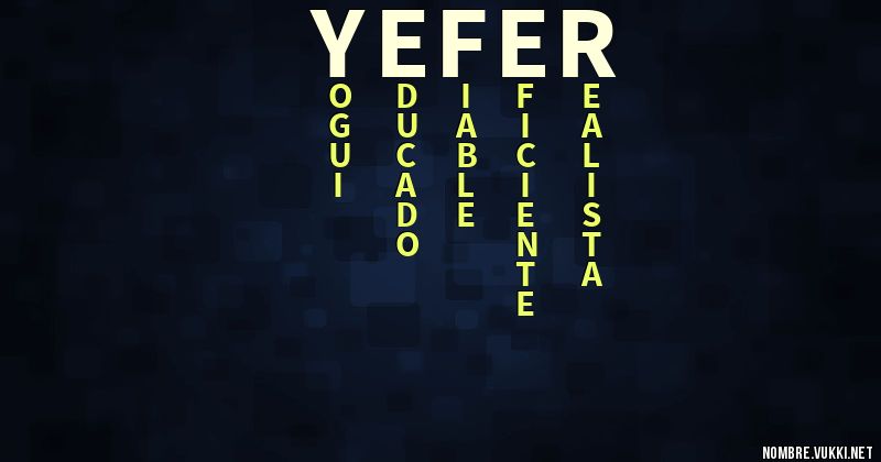 Acróstico yefer