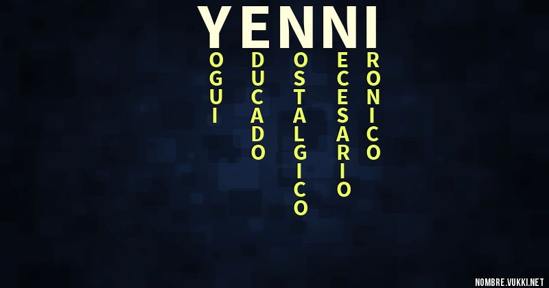 Acróstico yenni