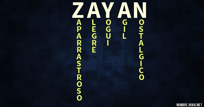 Acróstico zayan