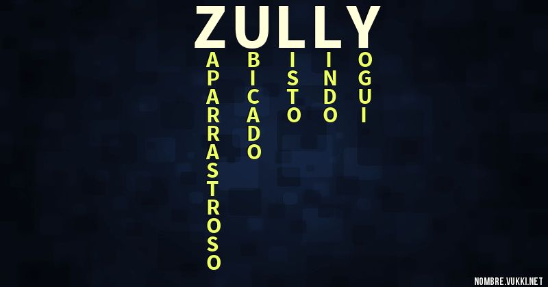 Acróstico zully