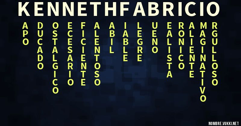 Acróstico kenneth fabricio