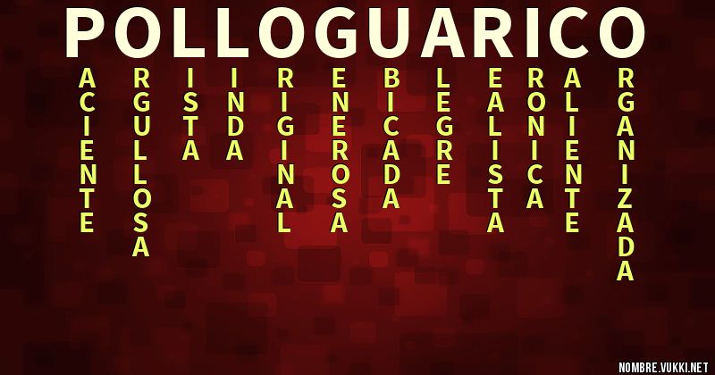 Acróstico pollo guarico