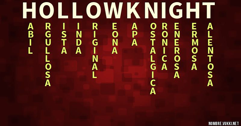 Acróstico hollow knight