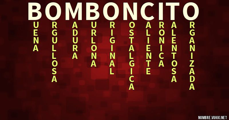 Acróstico bomboncito