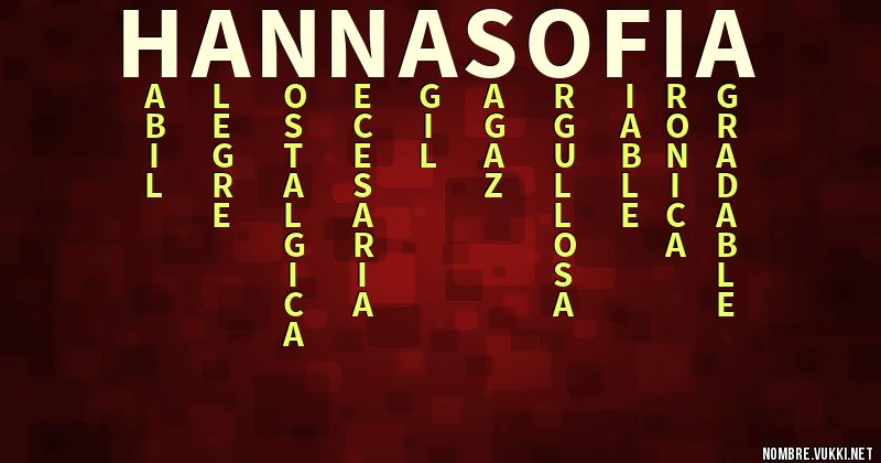 Acróstico hanna sofia
