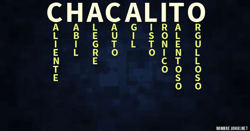Acróstico chacalito