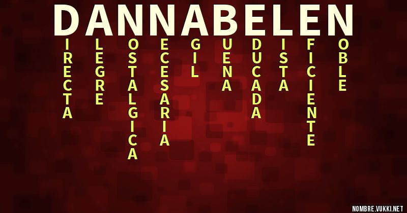 Acróstico danna belén
