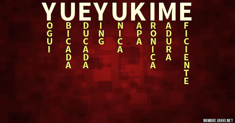Acróstico yue yukime