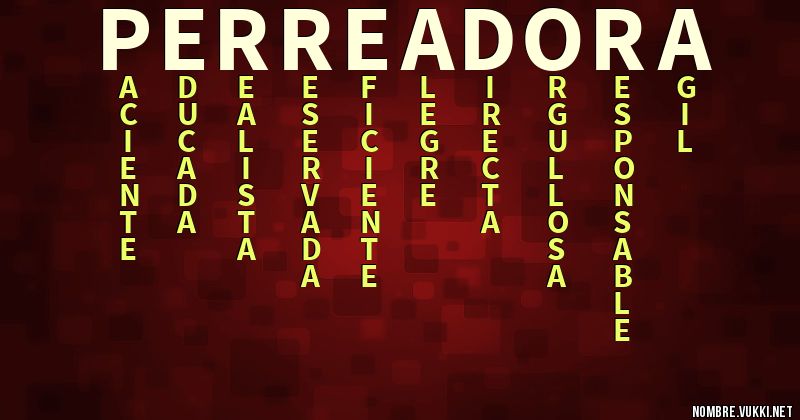 Acróstico perreadora
