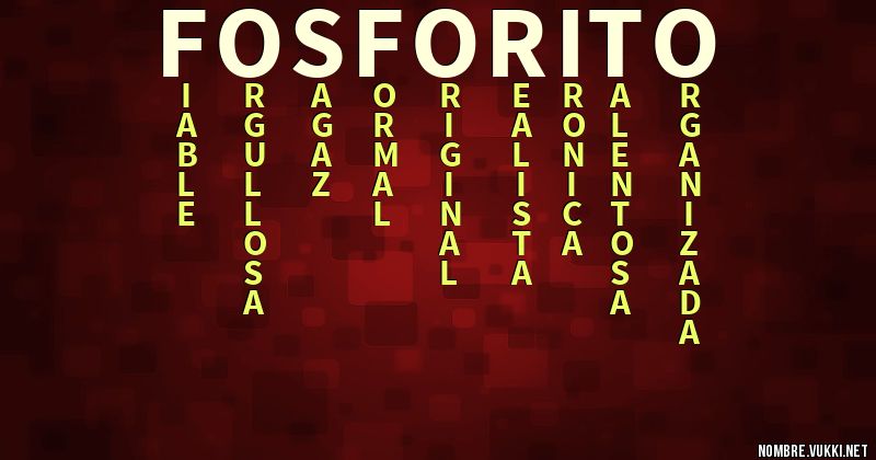 Acróstico fosforito