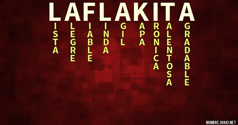 Acróstico la flakita