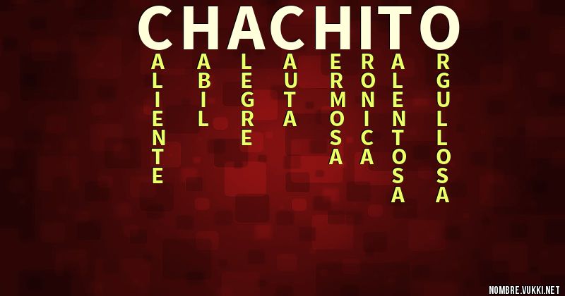Acróstico chachito