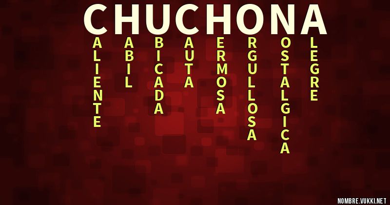 Acróstico chuchona
