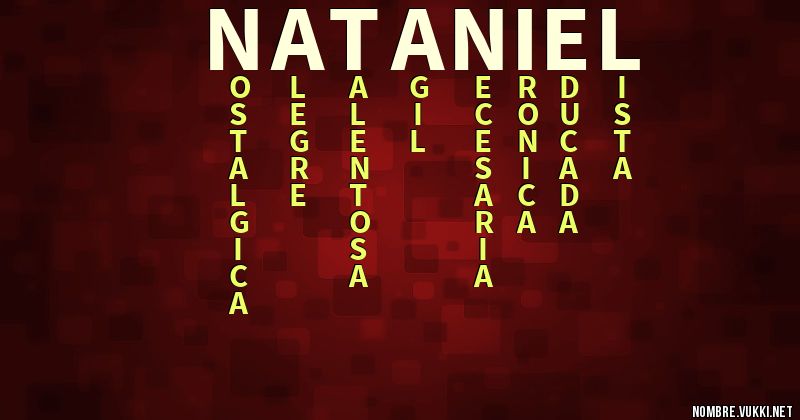 Acróstico nataniel