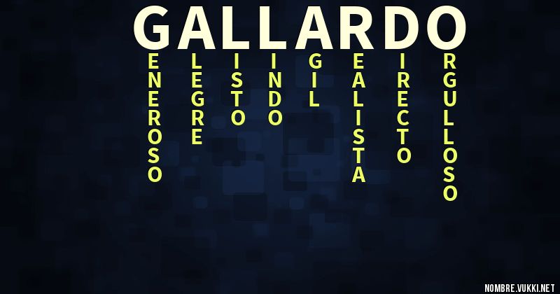 Acróstico gallardo