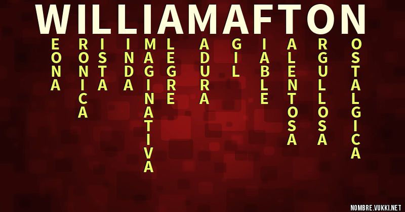 Acróstico william afton