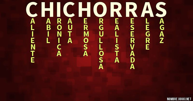 Acróstico chichorras