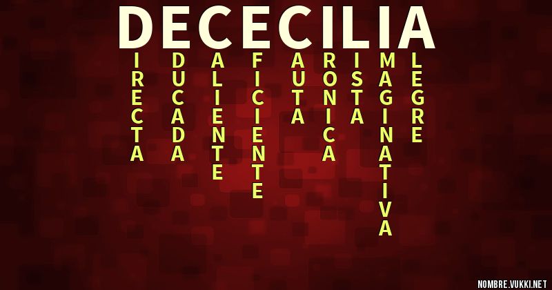 Acróstico de cecilia