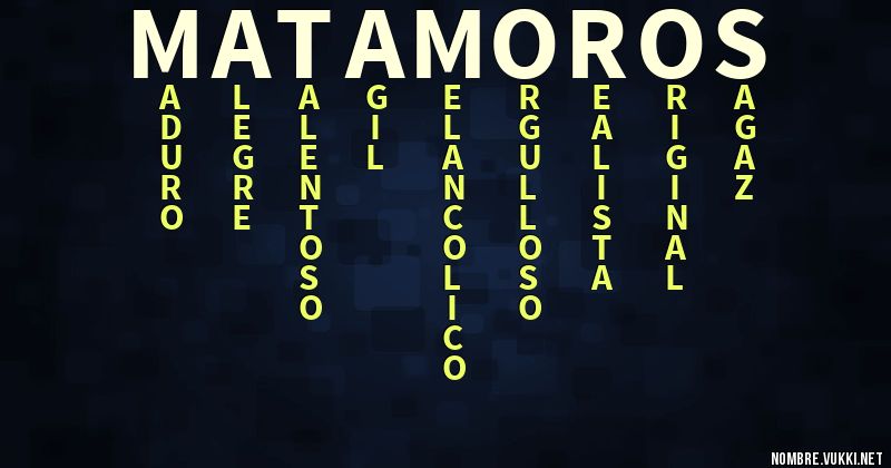 Acróstico matamoros