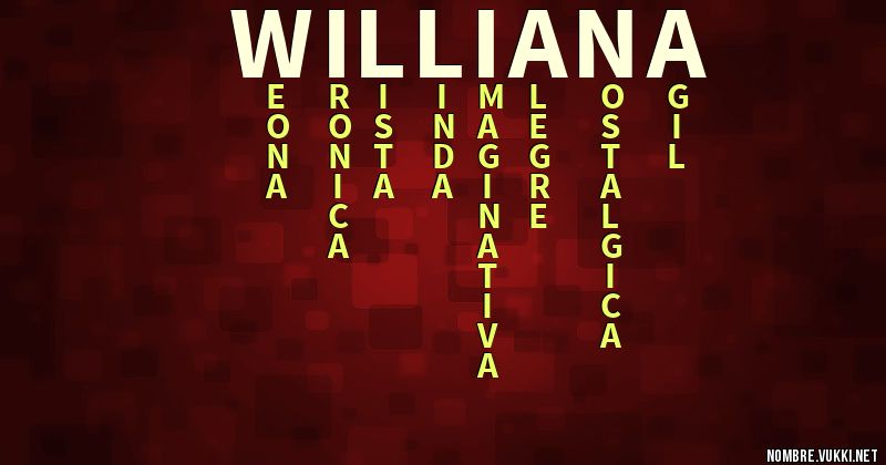 Acróstico williana