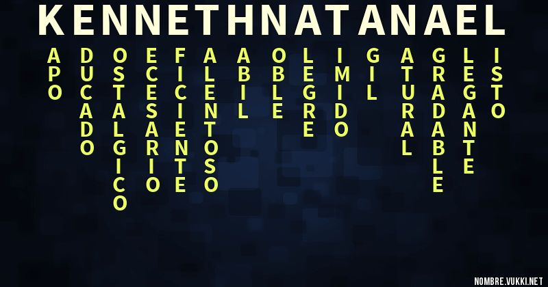 Acróstico kenneth natanael