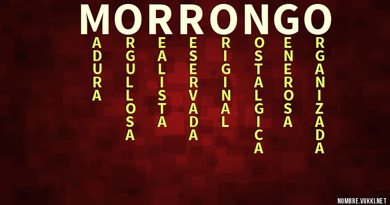 Acróstico morrongo