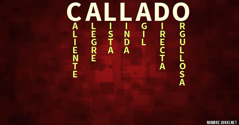 Acróstico callado