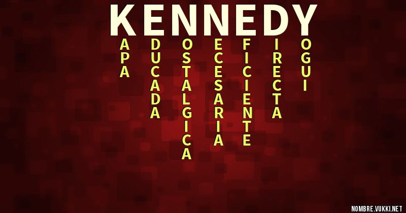 Acróstico kennedy